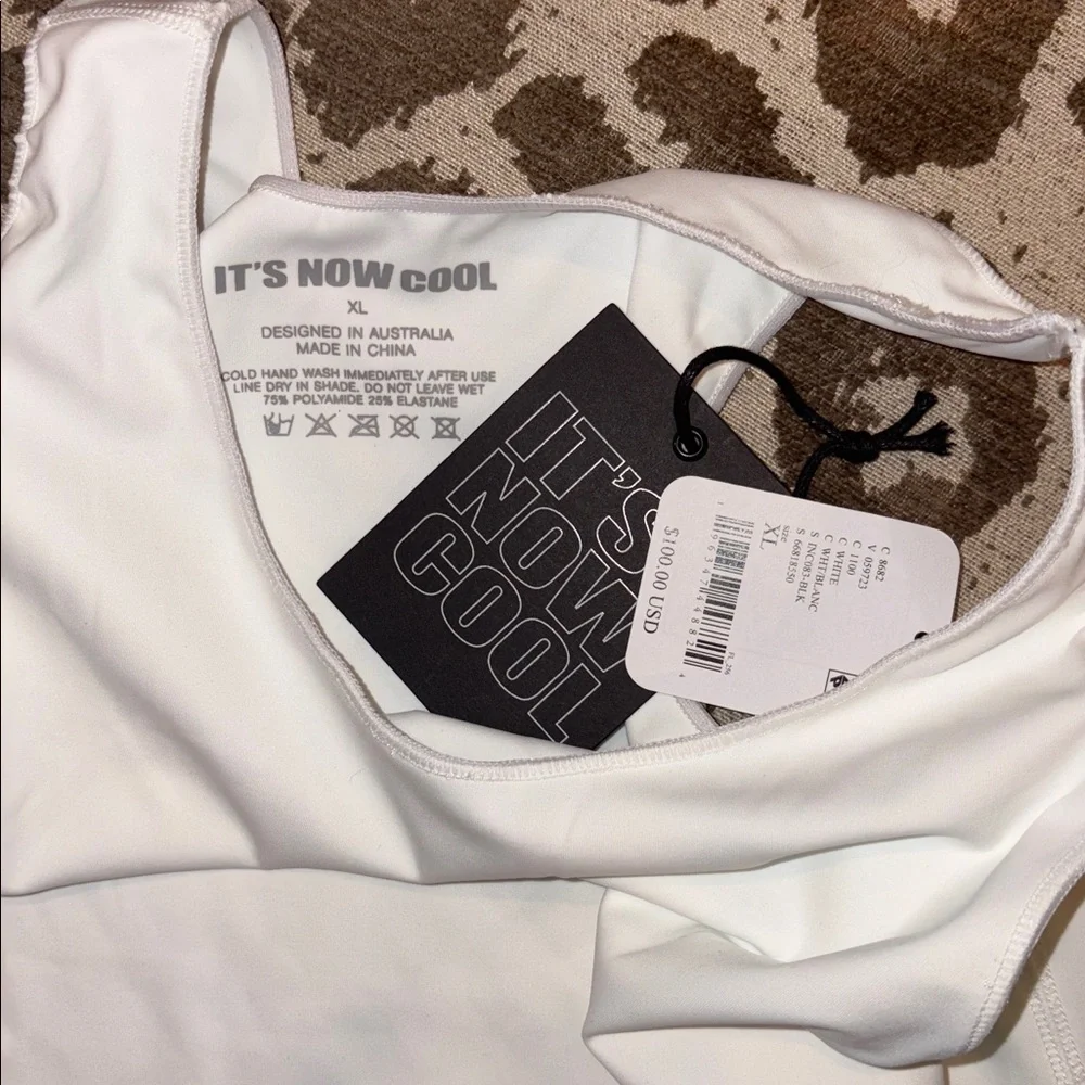 It’s Now Cool (Free People) The Contour One Piece Swimsuit in White SZ XL NWT - Picture 6 of 6